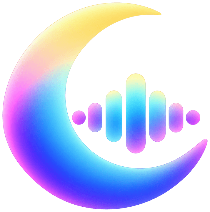 Dormi: crescent moon with sound waves